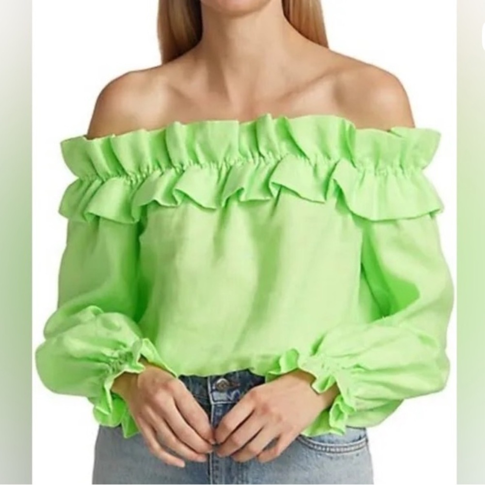 Cami NYC Cala off the shoulder ruffle top